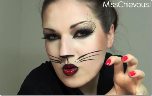 maquillaje de gatita para niña paso a paso